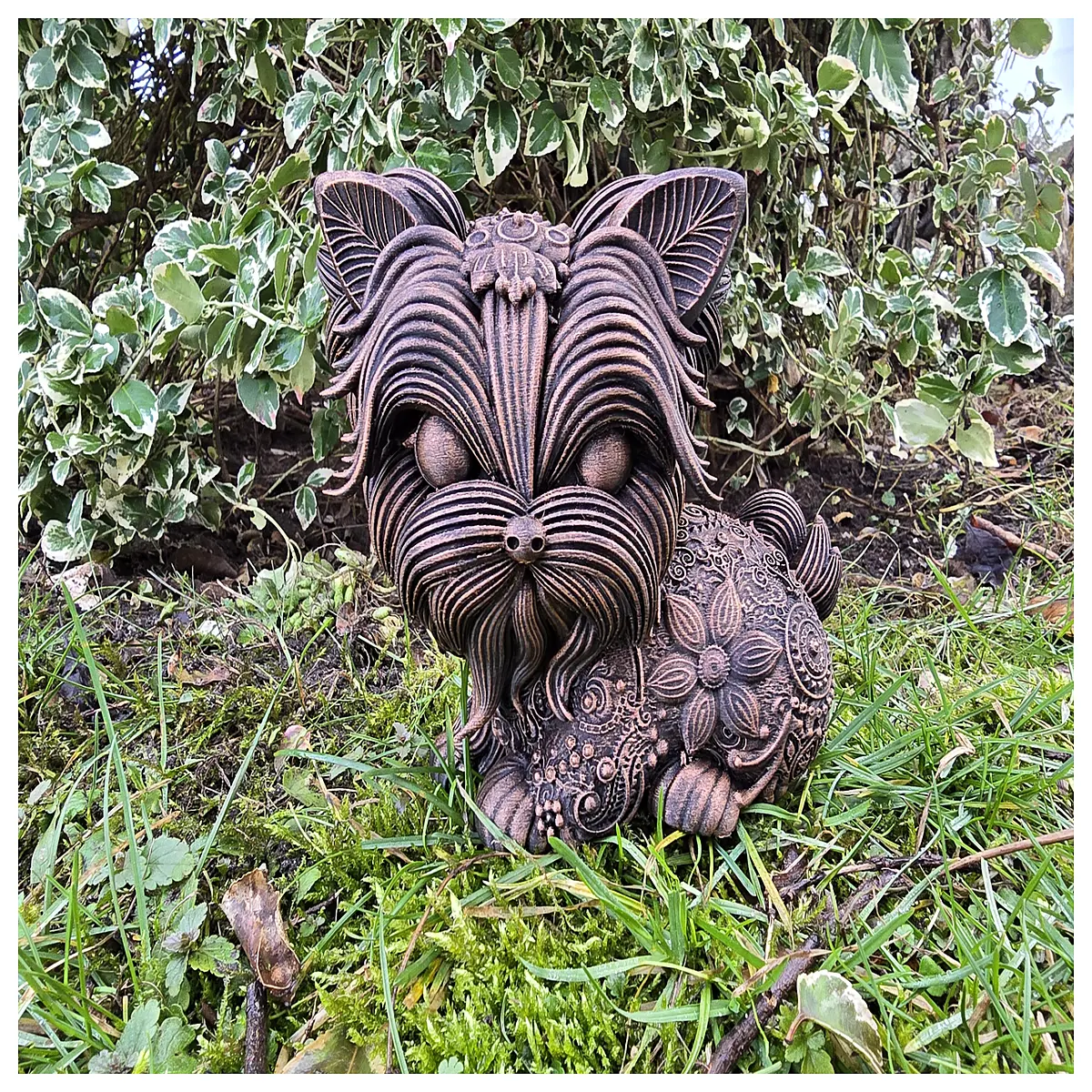 Yorkshire Terrier Figurine Small Dog Decoration Pet Ornament Dog Toy Pet Memorial Yorkshire Cute