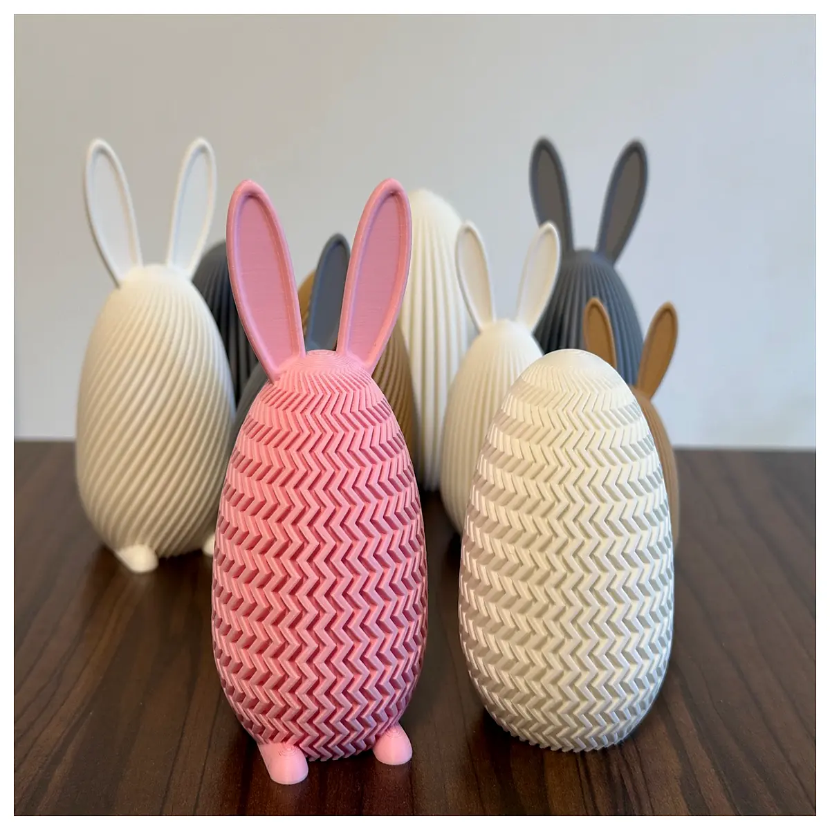 Easter Bunny Zigzag Egg Decoration Festive Gift Creative Crafting Easter Egg Shell Puzzle Toys Easter Decor