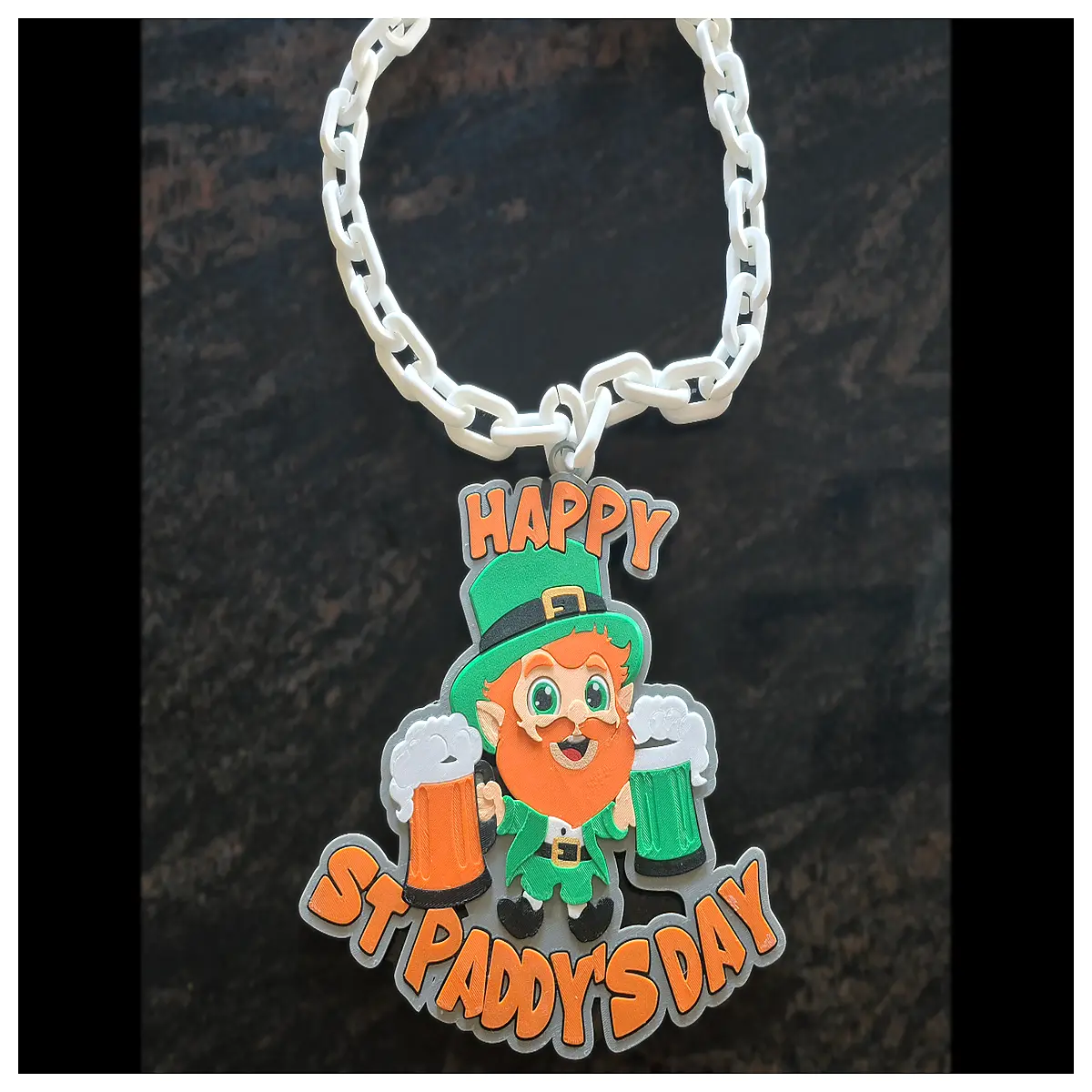 St Patrick s Day Leprechaun Charm Necklace Bracelet Festive Decoration Lucky Charm Party Accessory Decoration Parts