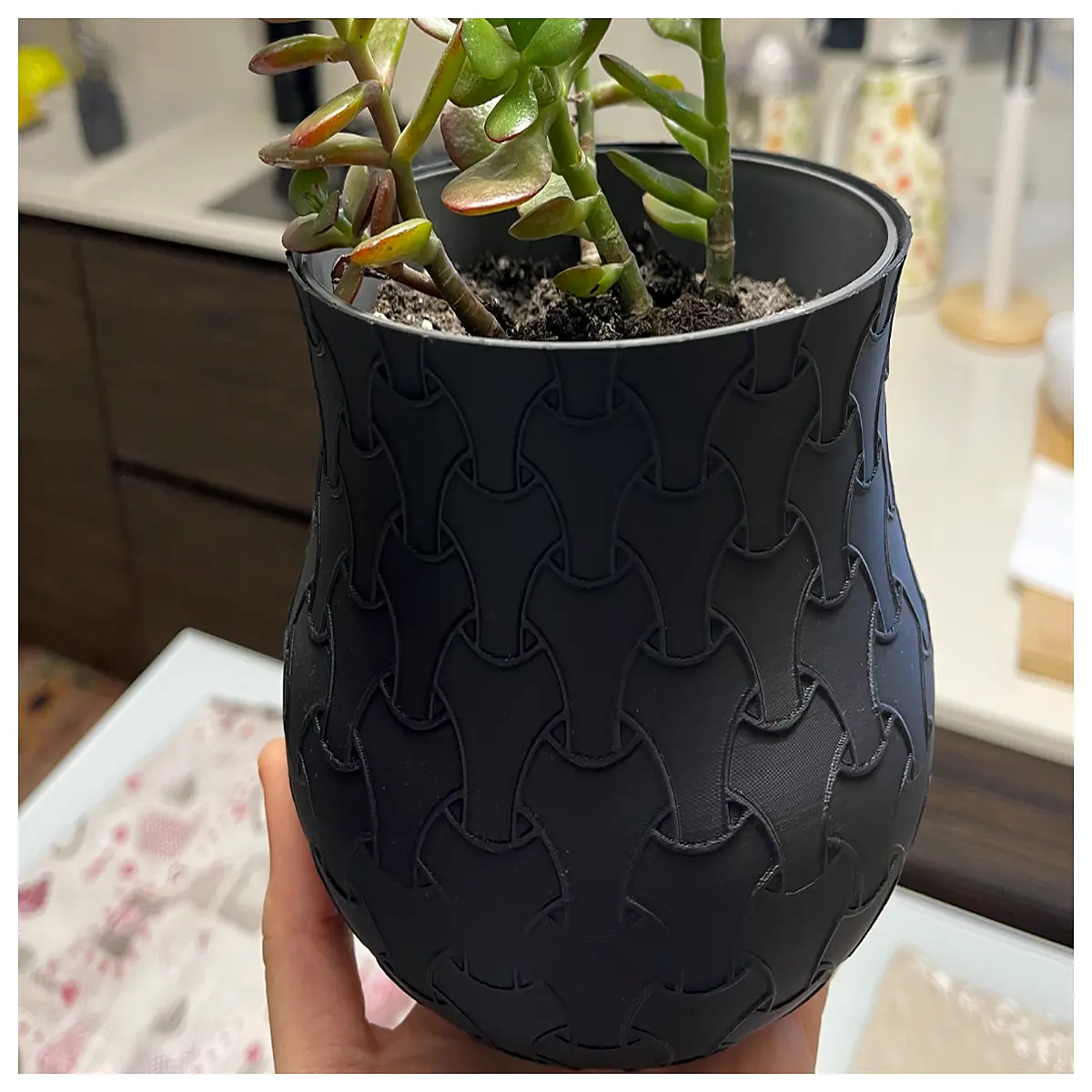 Geometric Pattern Vase Decor Modern Home Art Decorative Vase Geometric Vase Home Decor Creative Vase