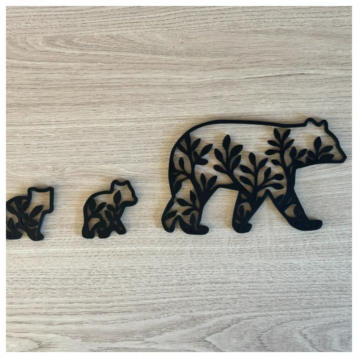 Bear Family Wall Decor Stickers Kids Room Wallpaper Cartoon Wall Decals Wall Art Decorative Wall Creative Children s Gift