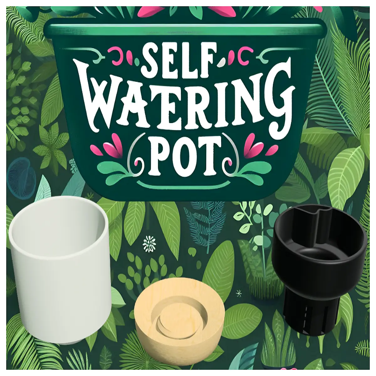Self Watering Planter Indoor Garden Pot Lazy Garden Smart Watering System Flower Pots Green Plants Gardening Tools