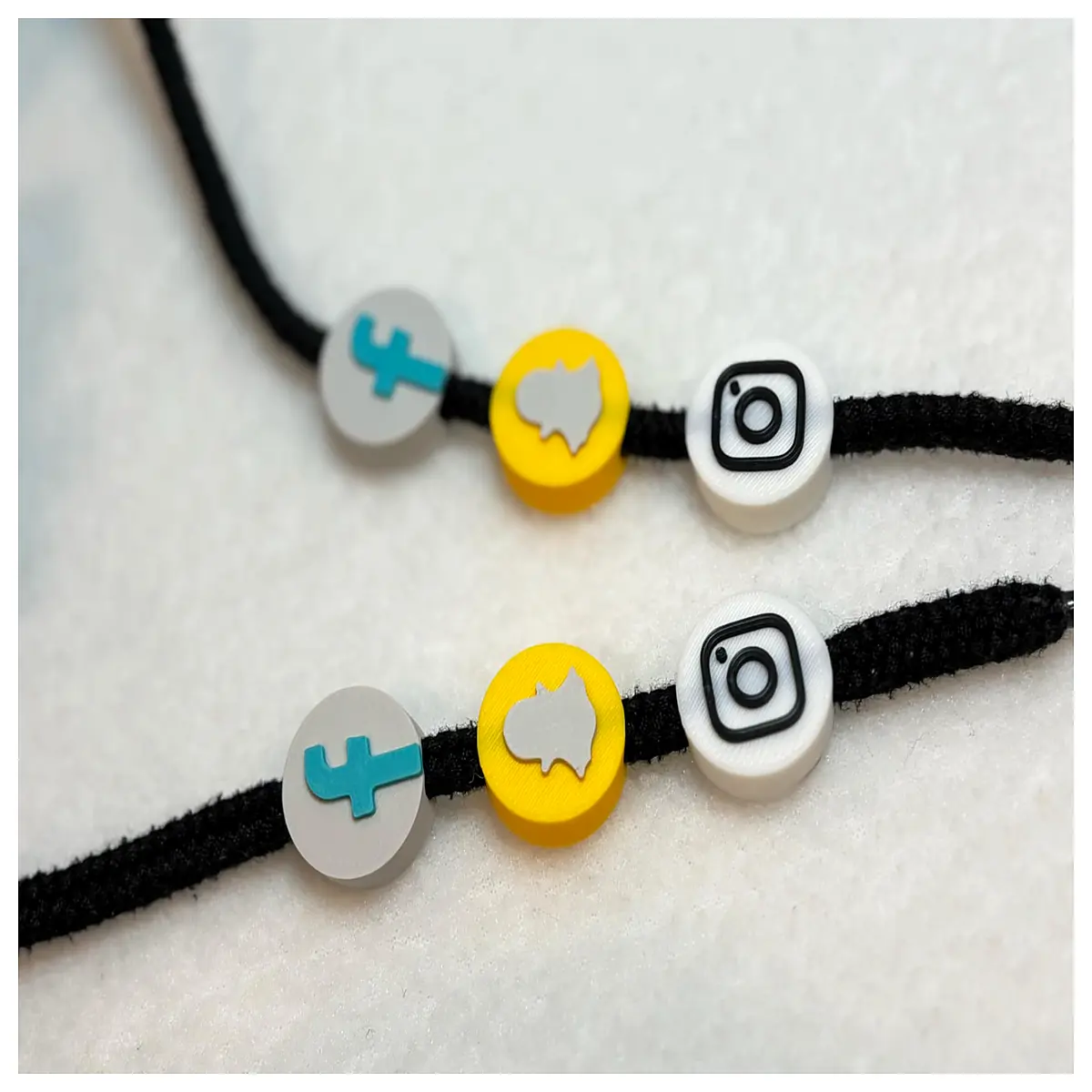 Social Media Bracelet Strands TikTok Influencer Jewelry Creative Bracelet Accessories Short Rope Charms Fashion Trendy Accessories TikTok Bracelet Str