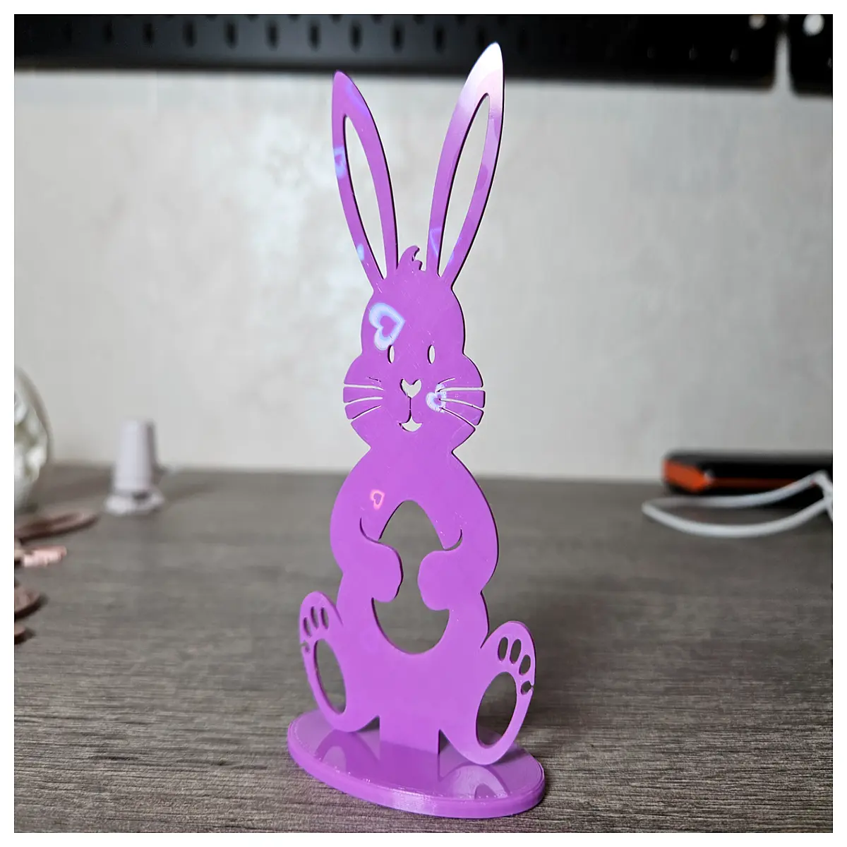 Easter Bunny Statue Holiday Decoration Cute Figurine Easter Gift Easter Decor