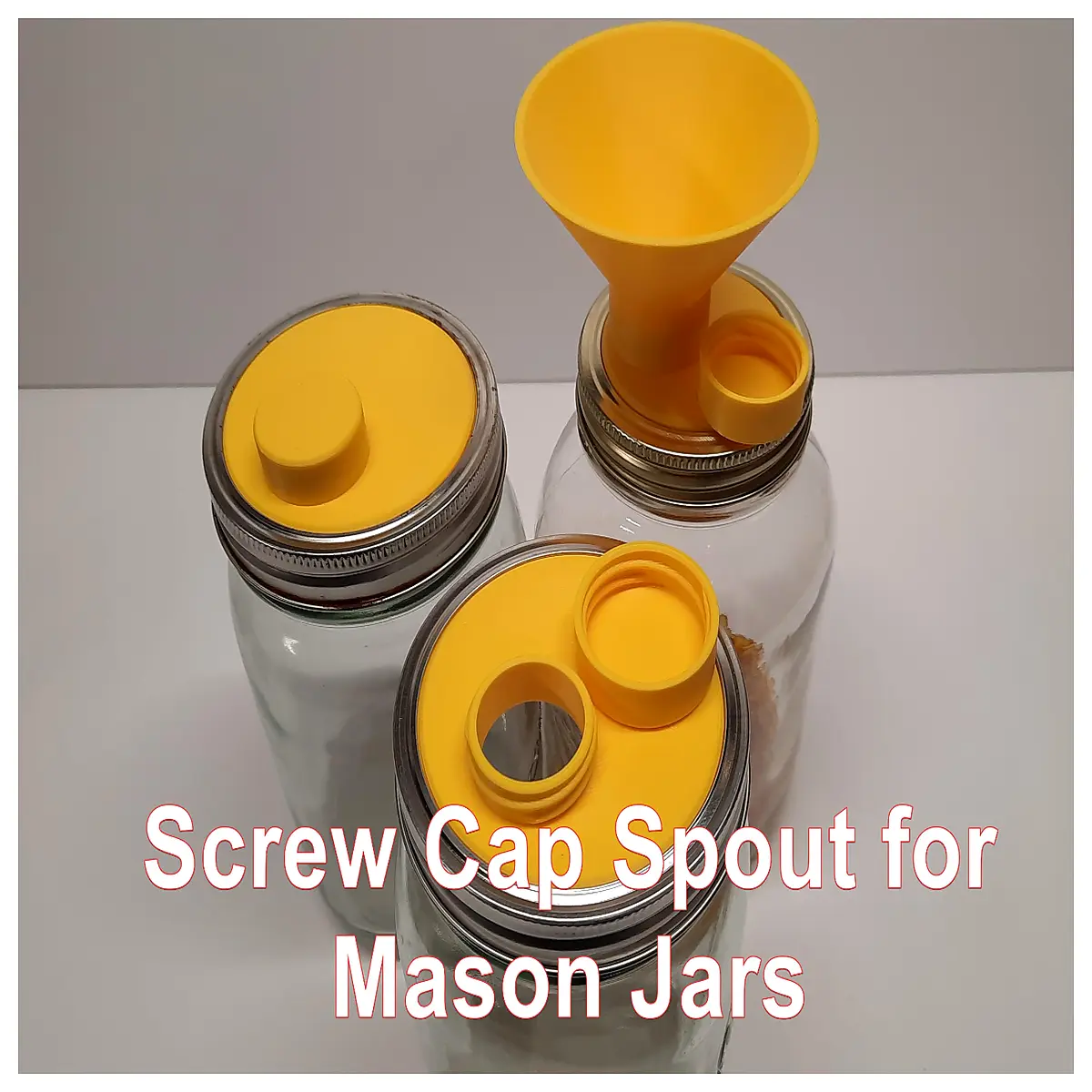 mason jar lid with pour spout replacement cap for canning storage