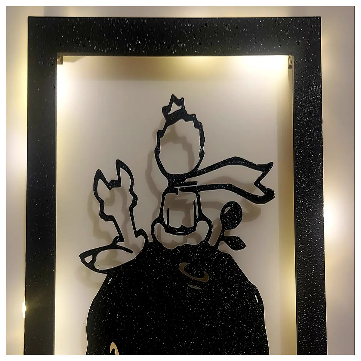 little glowing photo frame night wall decor bedroom aesthetic kids