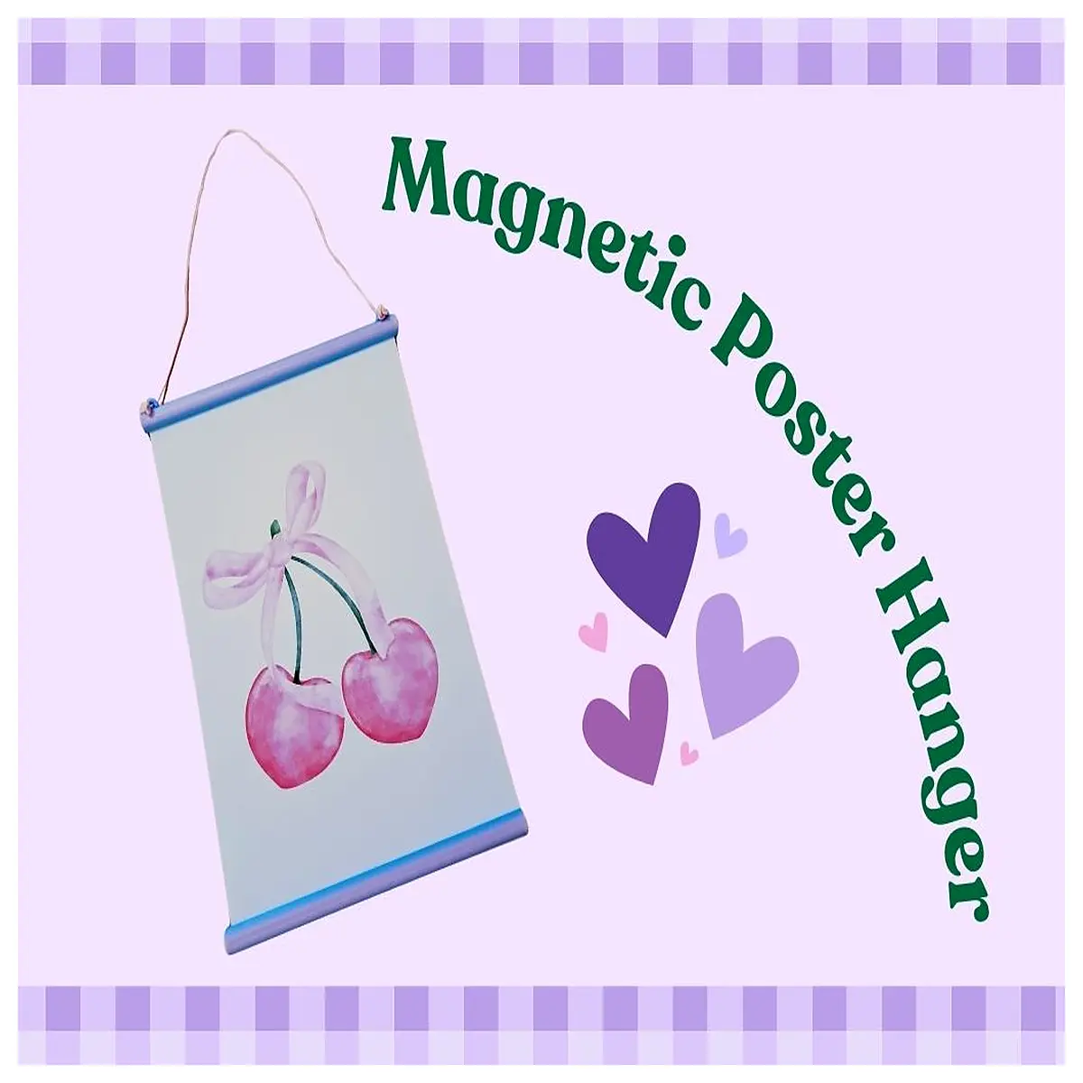 magnetic poster hanger wall mount for office home decor lightweight acrylic frame holder
