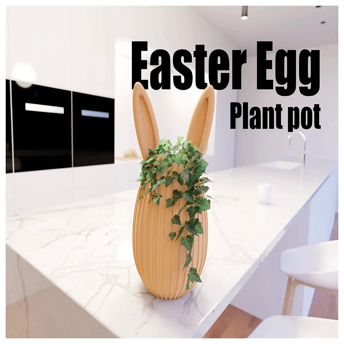 easter egg planter ceramic flower pot spring home decor garden gift
