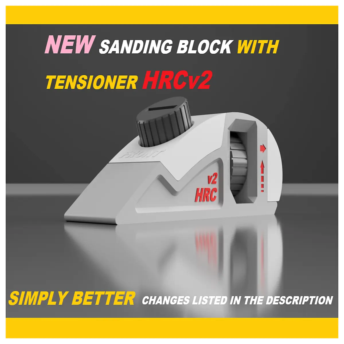 New HRCv2 Sanding Block with Tensioner Grinding Polishing Tool Surface Finishing Sanding Sheets High Efficiency Cutting