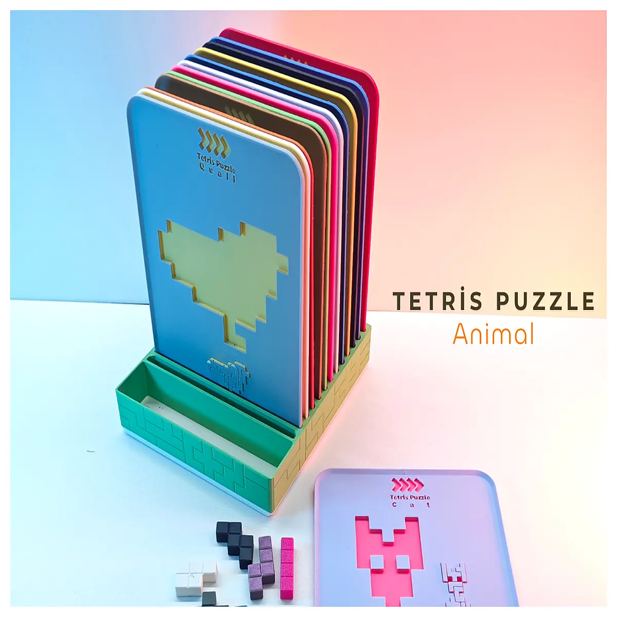 Puzzle Game Brain Teaser Toy for Kids Shape Sorting Training Educational Fun for Babies