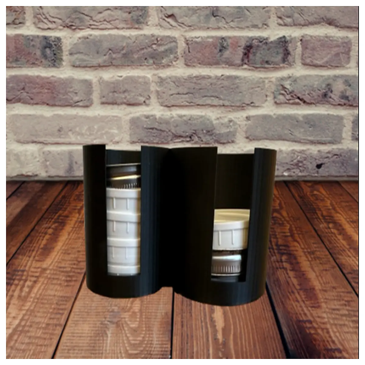 round storage jar with drawers for desk organization small space saving container