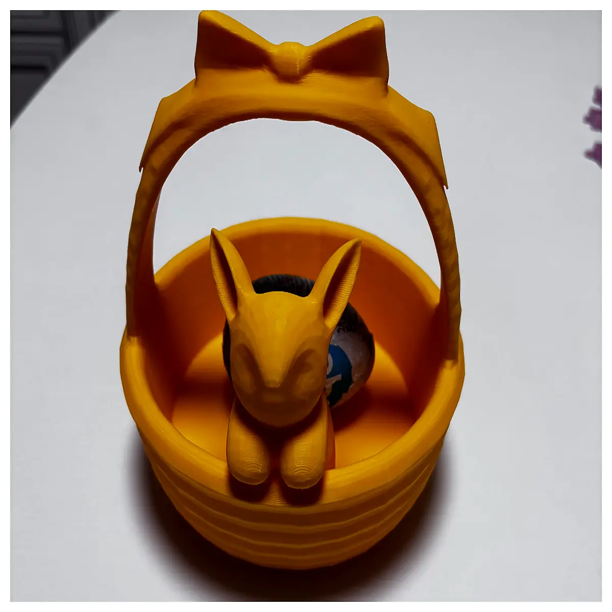large easter bunny ears egg basket for kids party decor holding candy