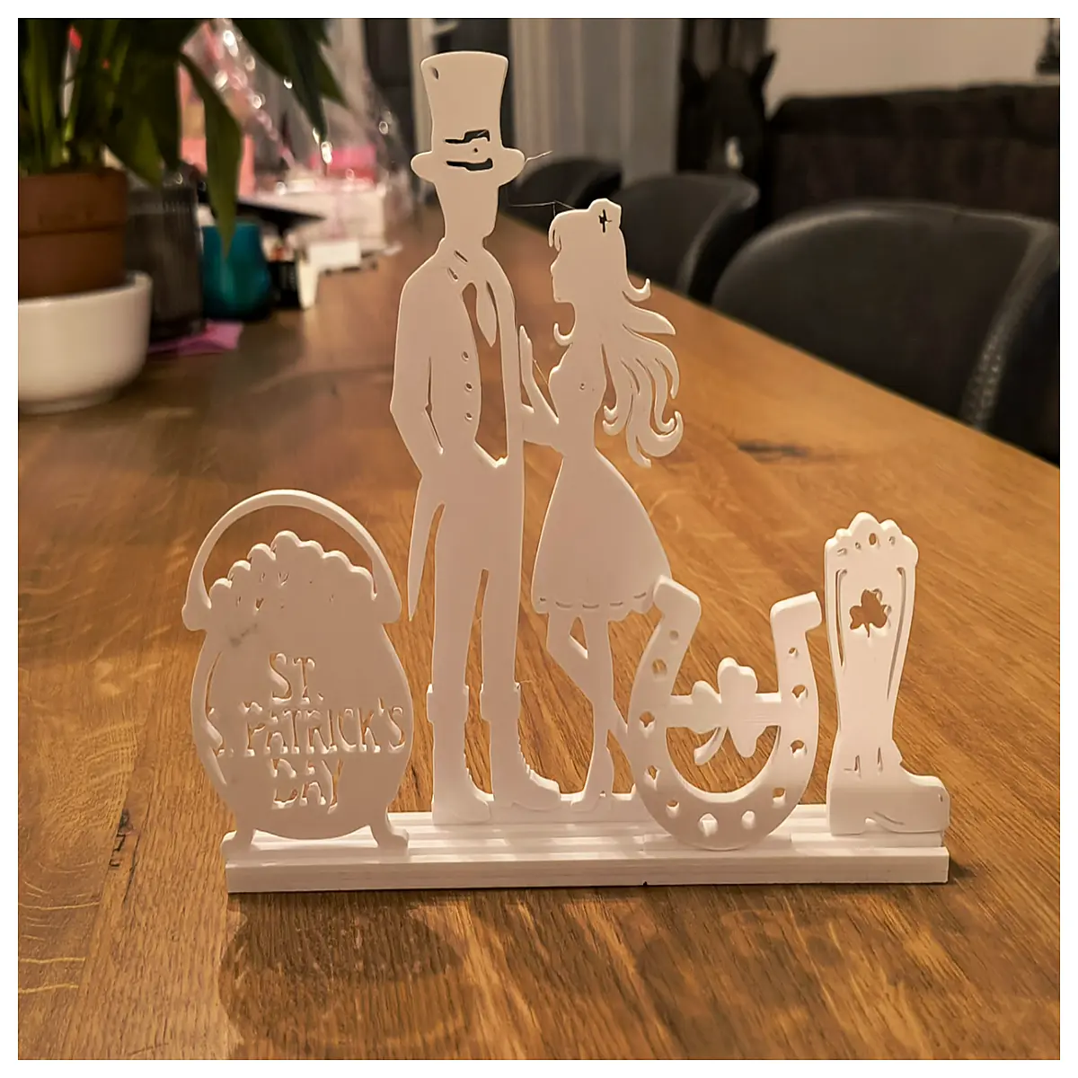 St Patrick s Day Silhouette Decorations DIY Handmade Festival Decor Party Supplies Silhouette Templates Celebration Decor