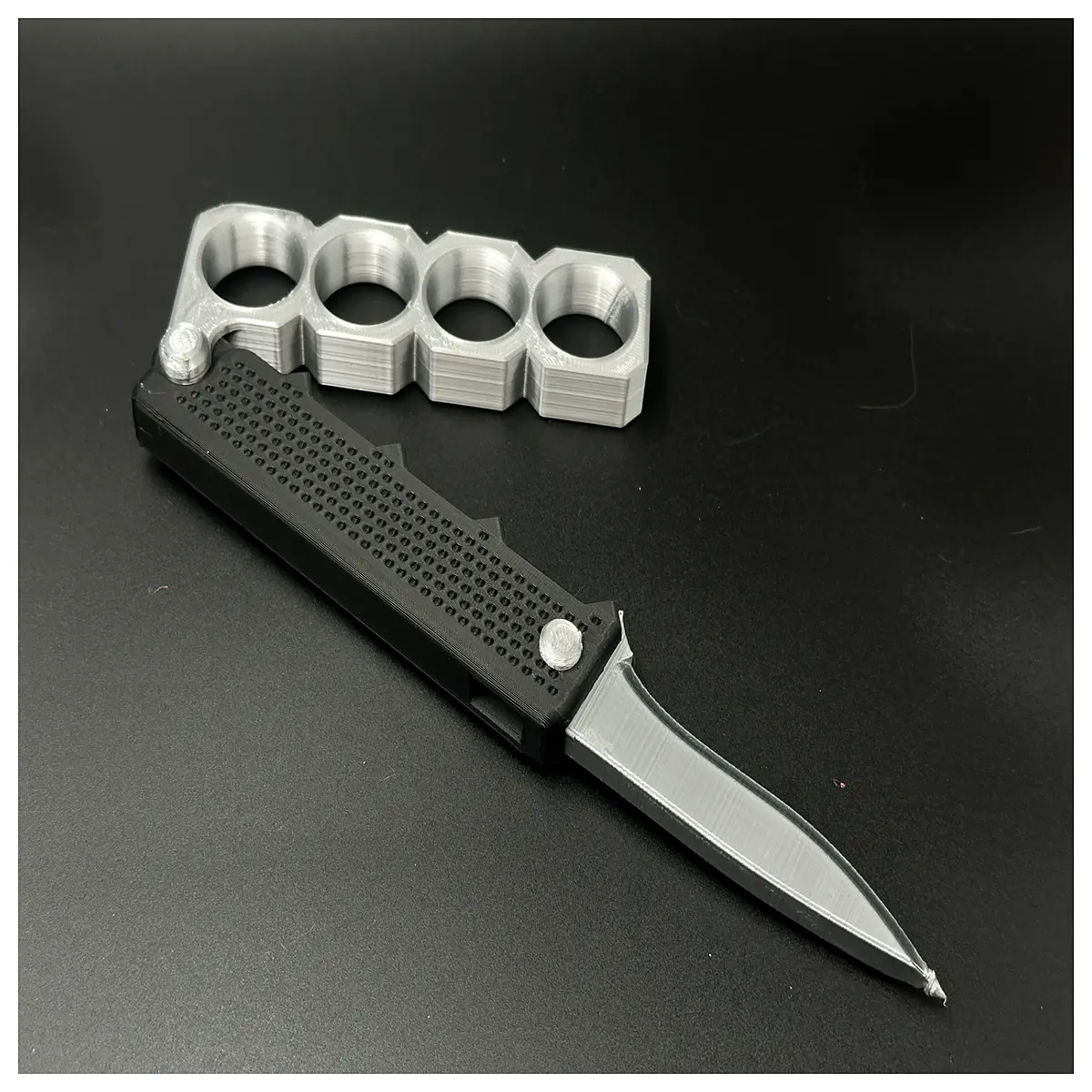 Combat Folding Blade Mixed Type Military Brass Finger Guard Accessories Outdoor Survival Tool