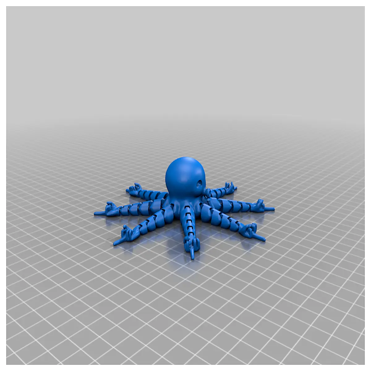 Octopus Thumb Up Model Toy Ocean Creature Collectible Educational Puzzle Figurine Kids Gift Marine Theme Decor