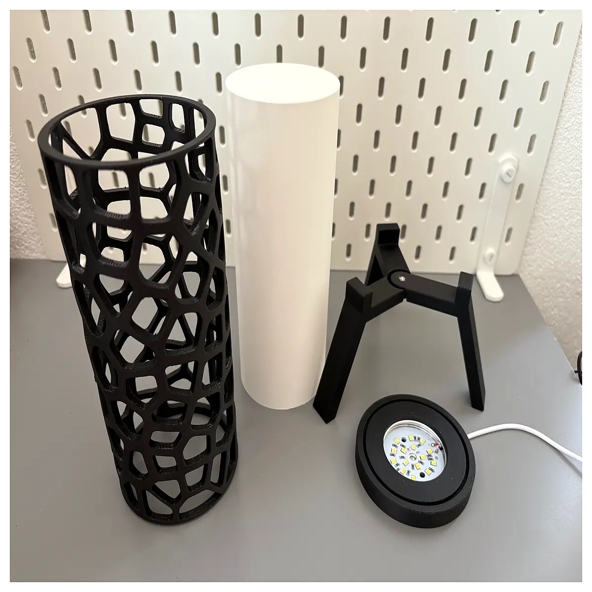 voronoi pattern lampshade pendant modern geometric ceiling fixture diy mesh shade for home decor