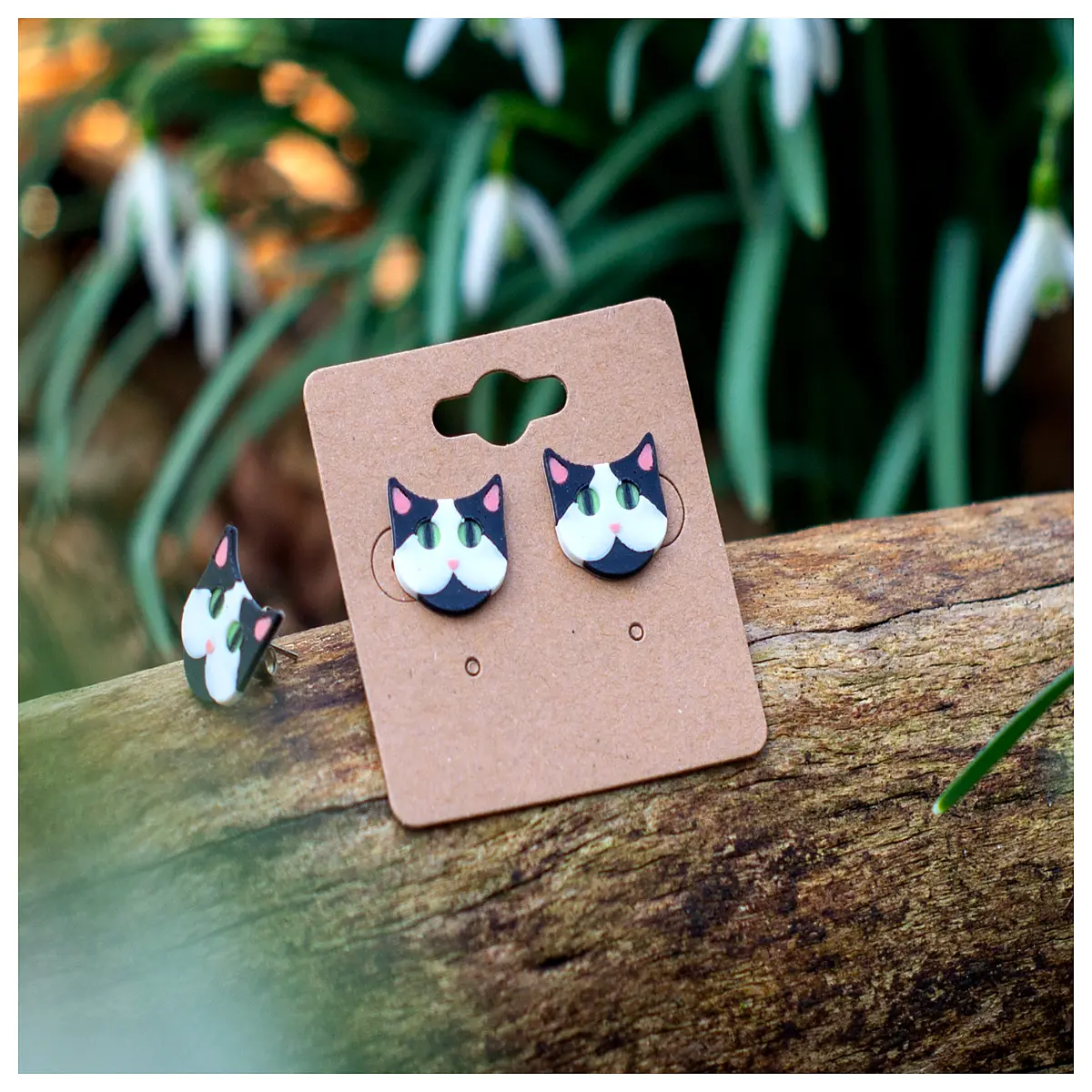Furry Kitten Earrings Cute Cat Ears Jewelry Accessories Gift Pet Earrings Adorable Ear Studs
