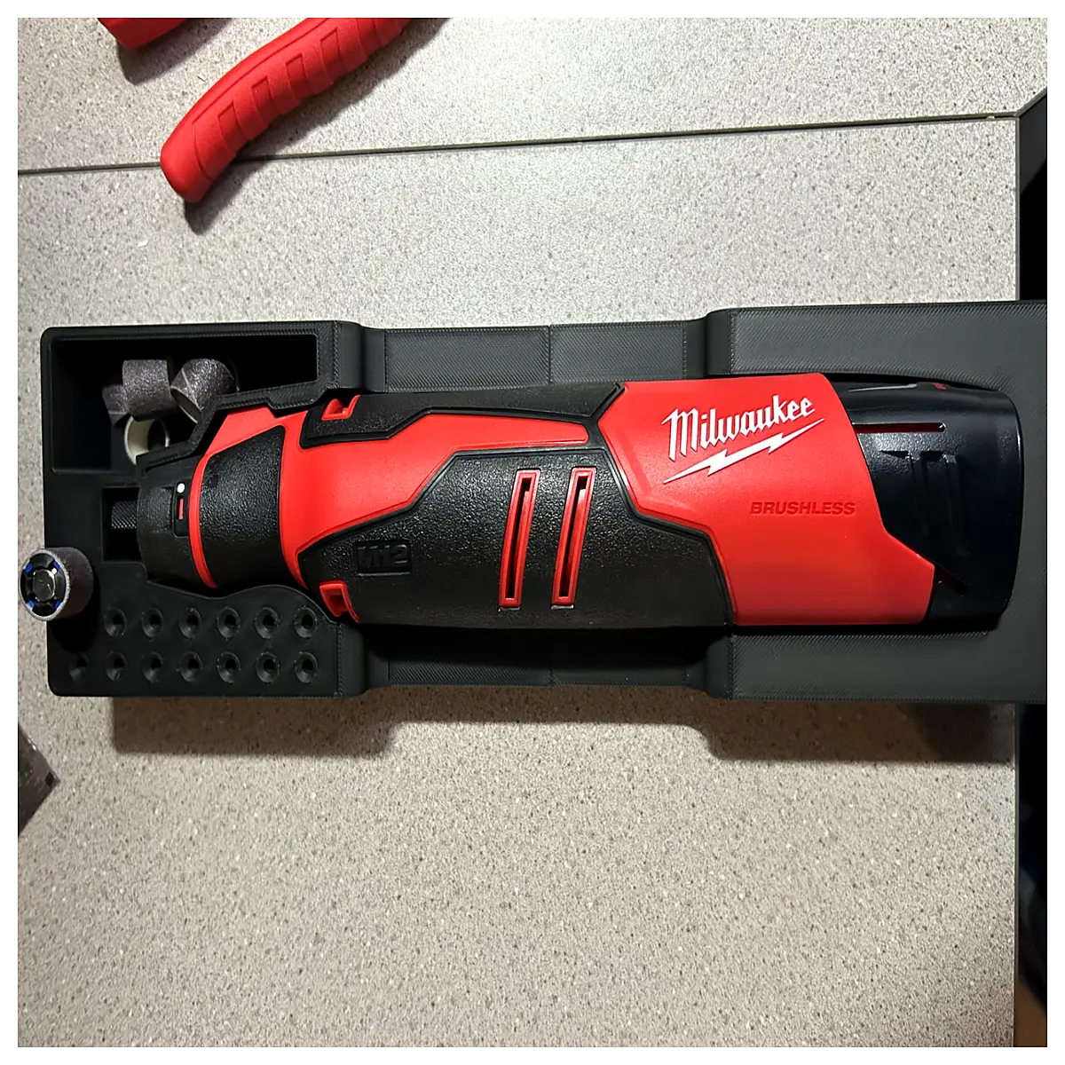 M12 Brushless Motor Accessories Space Gridfinity Storage Box Rotation Tool Components Space Organization Parts