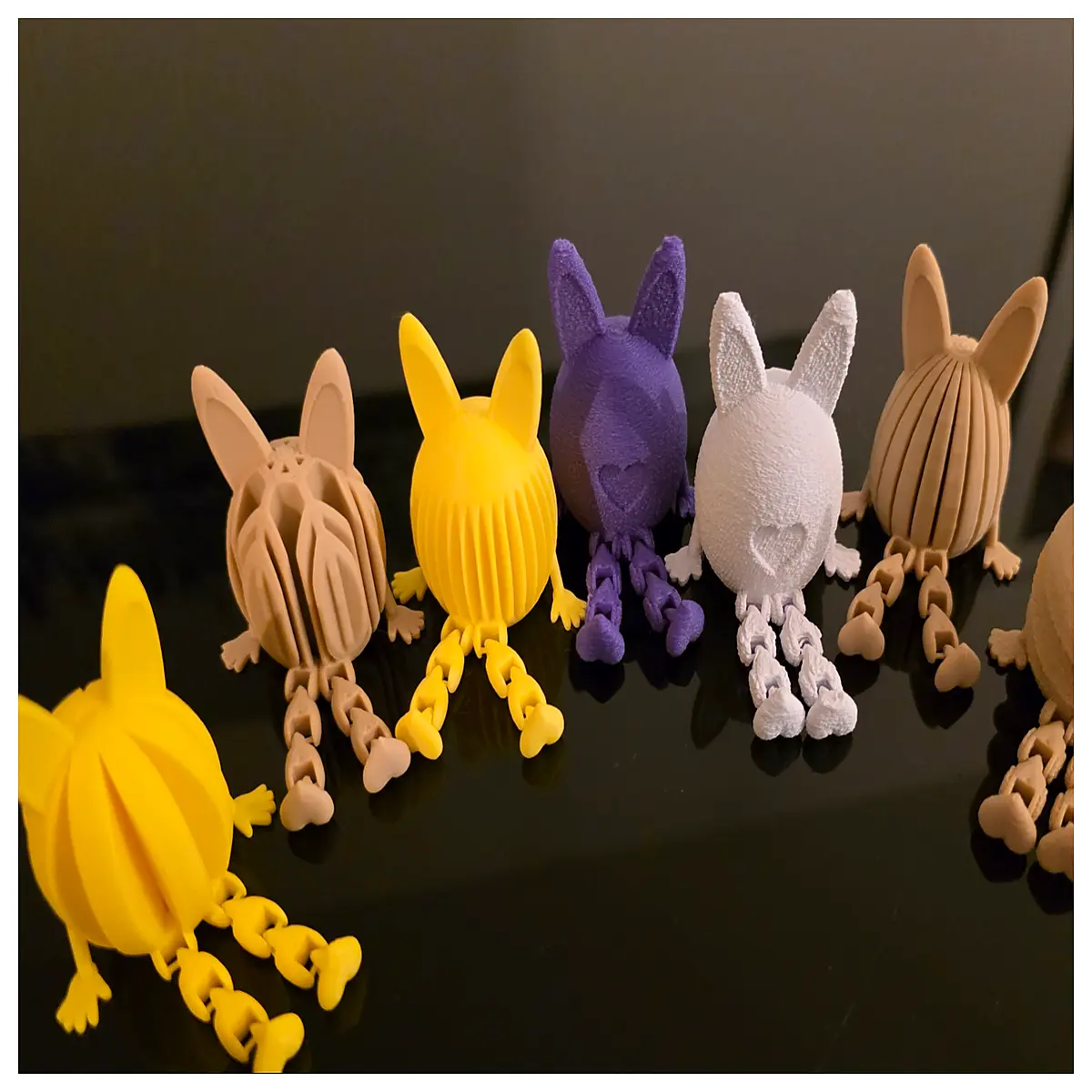 Moving Joint Easter Bunny Ears Eggs with Legs Fun Decoration Kids Easter Gift Easter Decoration Accessories