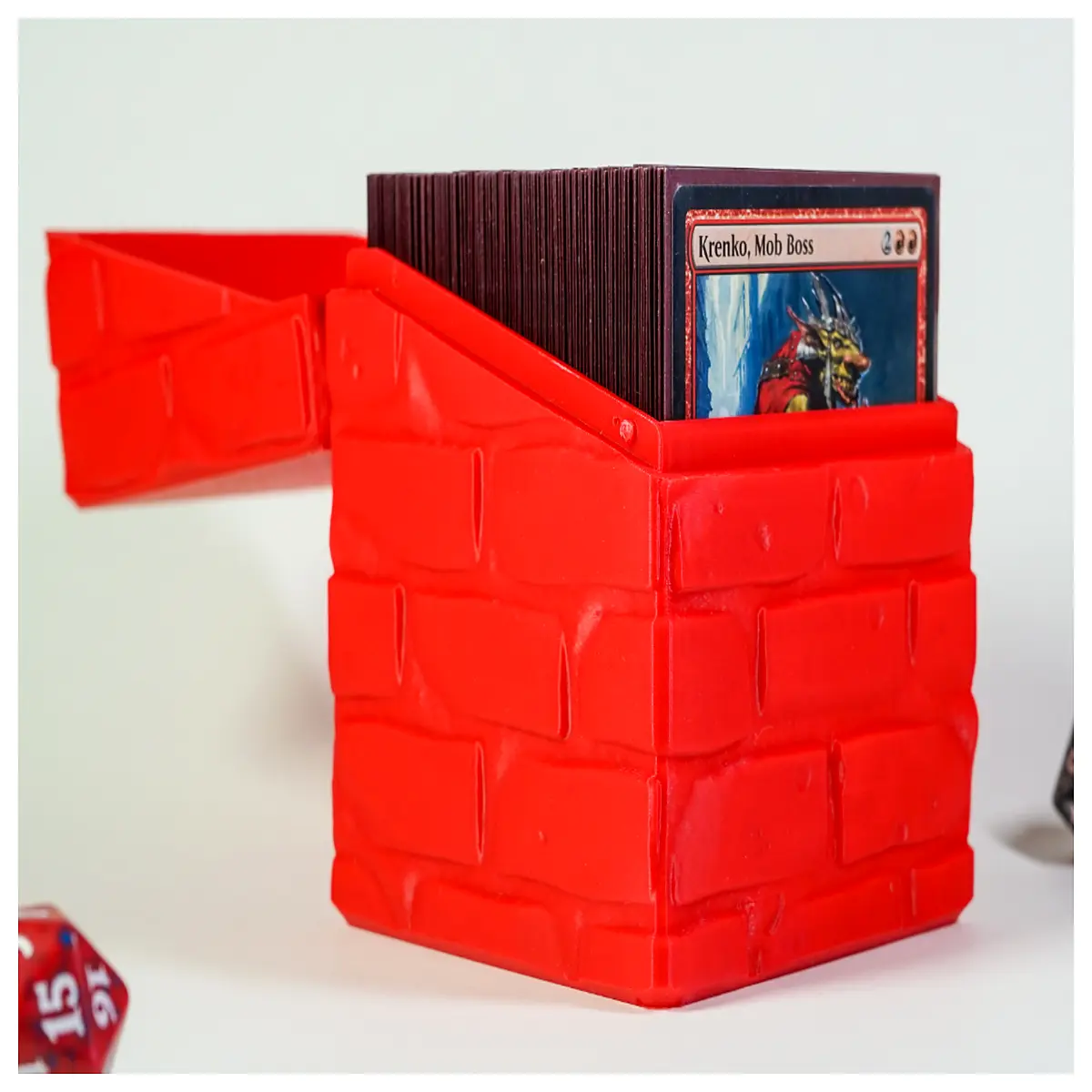 Brick Hinged Magic Commander Card Box Display Case Card Collection Box Protection Box Game Card Storage