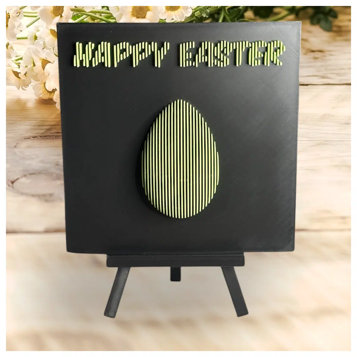 happy easter tiered cake topper decoration for spring holiday party table