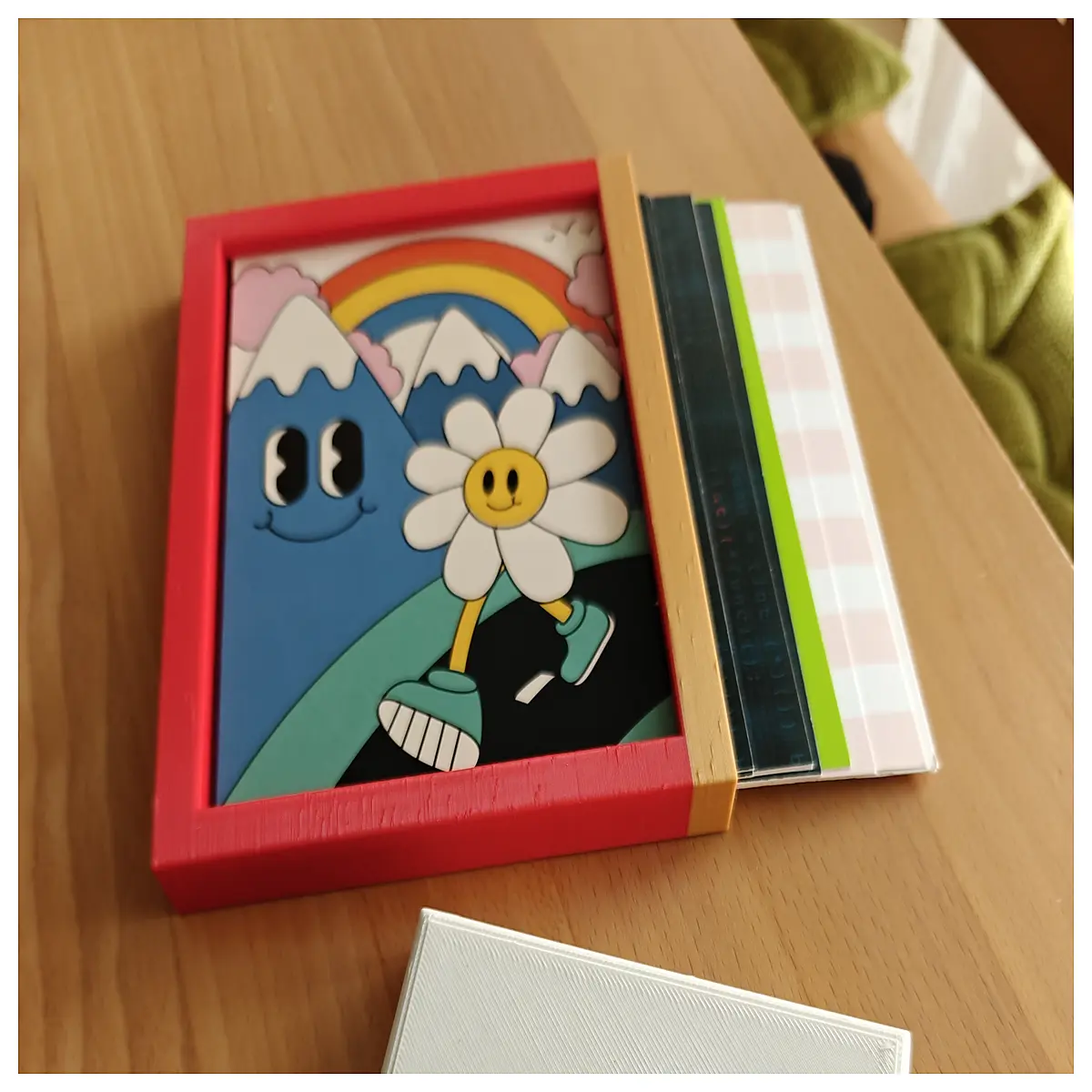 Postcard Holder Wall Display Memorial Keepsake Organizer Desktop Display Shelf Multi Slot Showcase Creative Home Decor