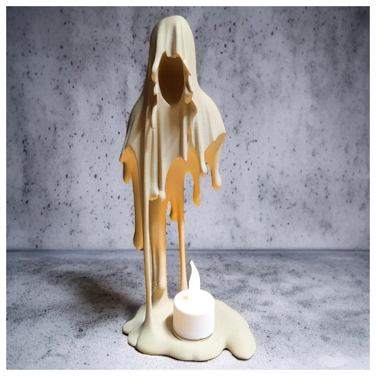 Ghost Candle Holder Darkness Spooky Atmosphere Decor Creative Home Accent Horror Theme Gift