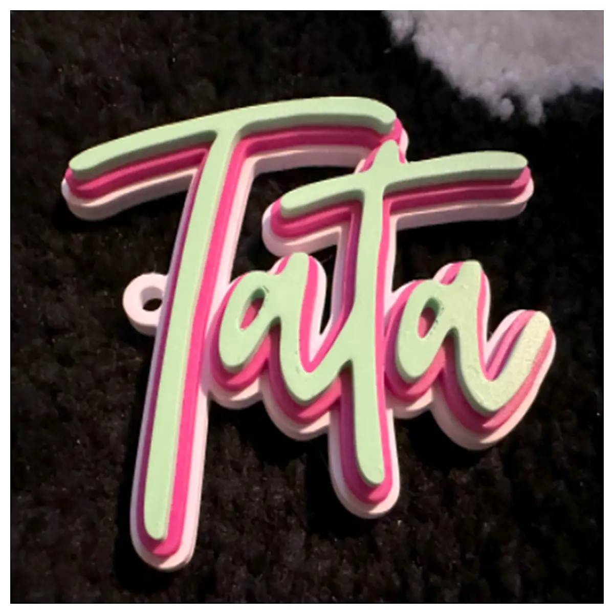 Tata Dad Keychain Car Child Safety Lock Baby Travel Car Accessories Keyring