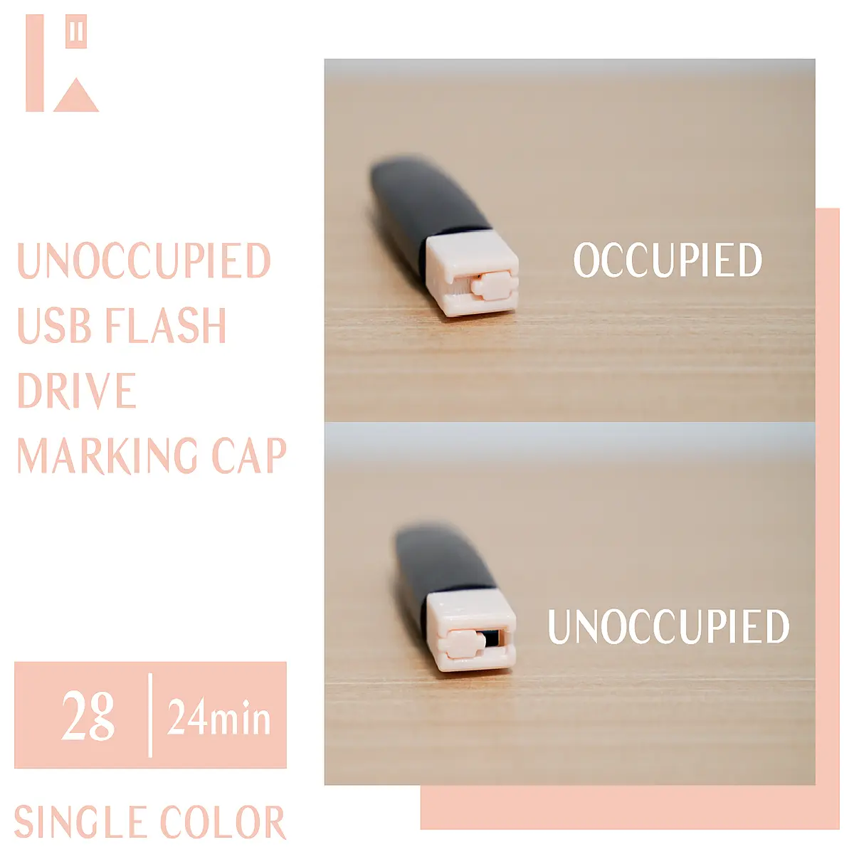 usb flash drive cap organizer storage box for lost missing markers identification labels