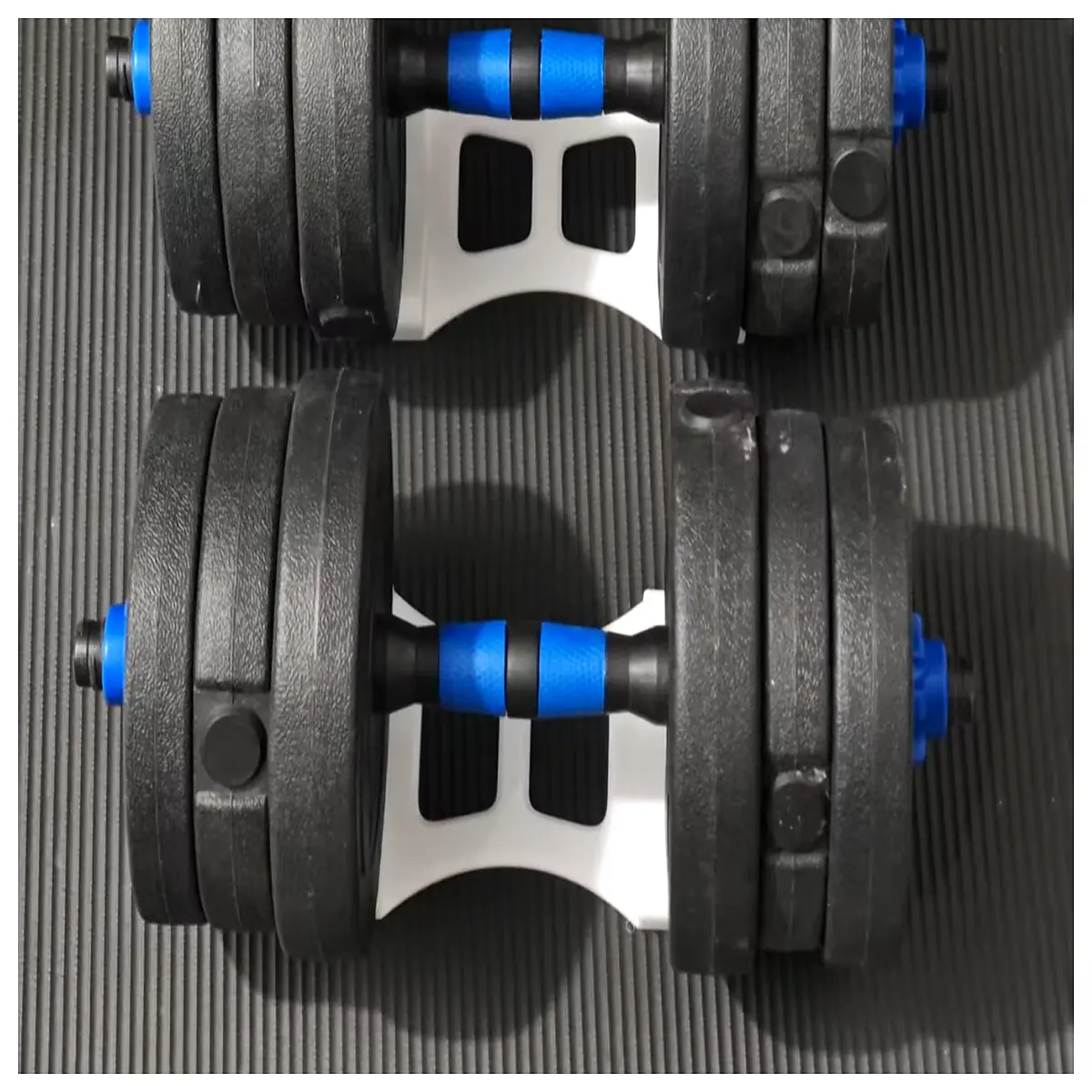 adjustable dumbbell rack with push up bar handles home gym storage organizer for weights