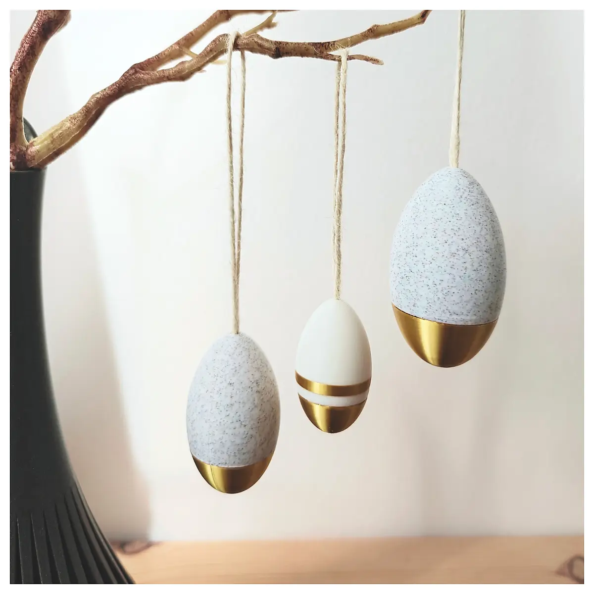 Exquisite Easter Egg Decoration Handcrafted Ceramic Eggs Holiday Gift Christmas Ornament Creative Display Piece