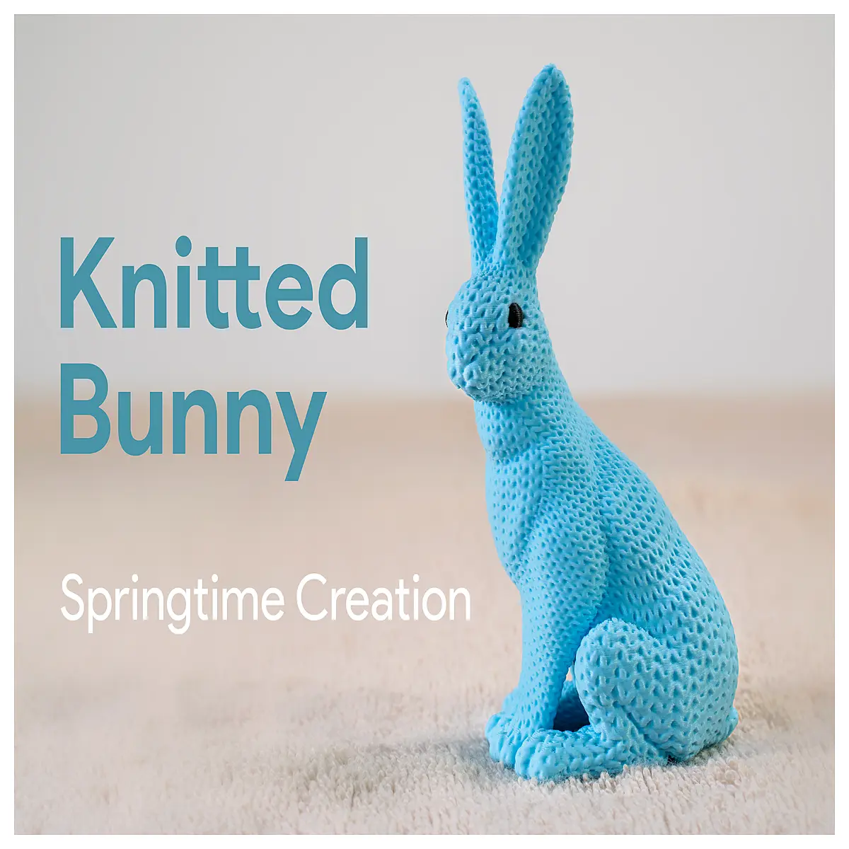 Knitted Little Rabbit Plush Toy Soft Cute Baby Gift Educational Toys Children s Toys Knitted Rabbit