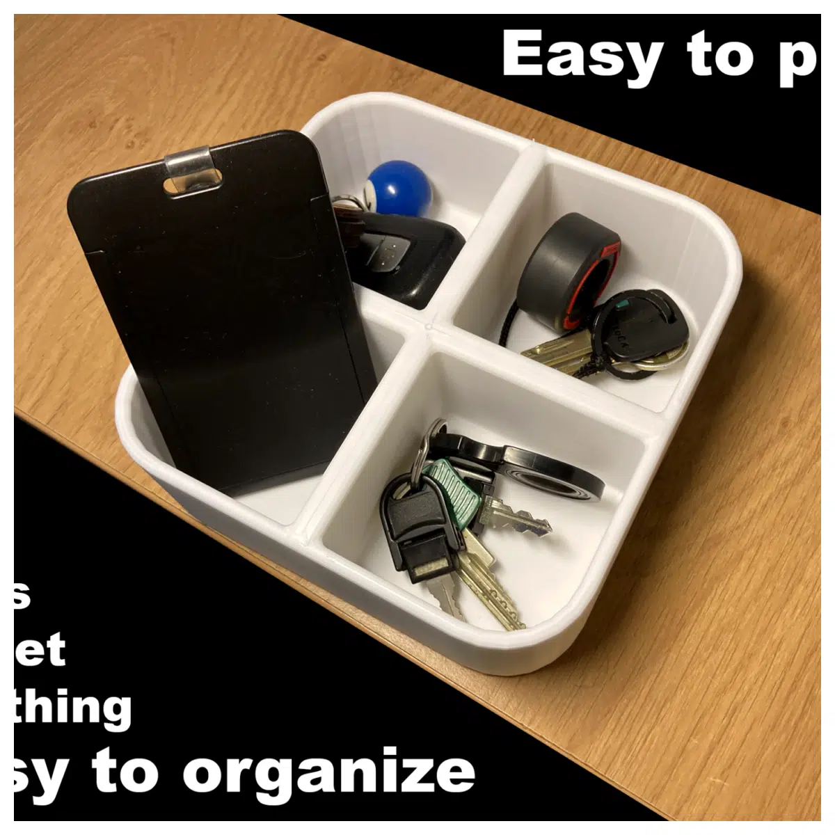 4 Slot Tray Car Interior Accessories Auto Storage Box 4 Compartment Organizer Vehicle Storage Solutions