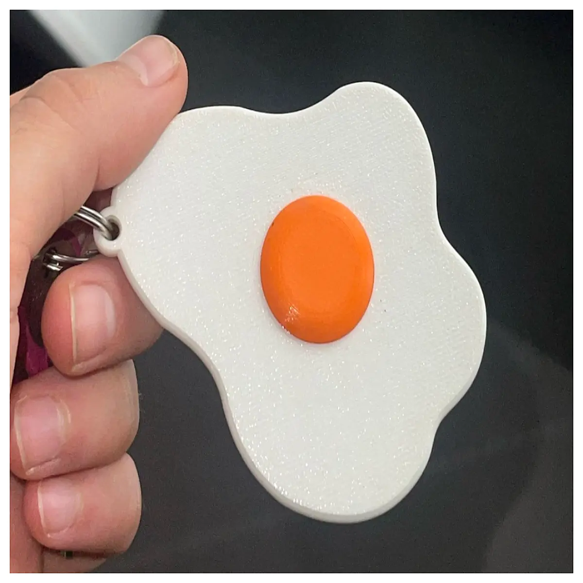 Egg Shaped Keychain Novel Breakfast Reminder Mini Decoration Keychains Switch Accessories Fun Gift
