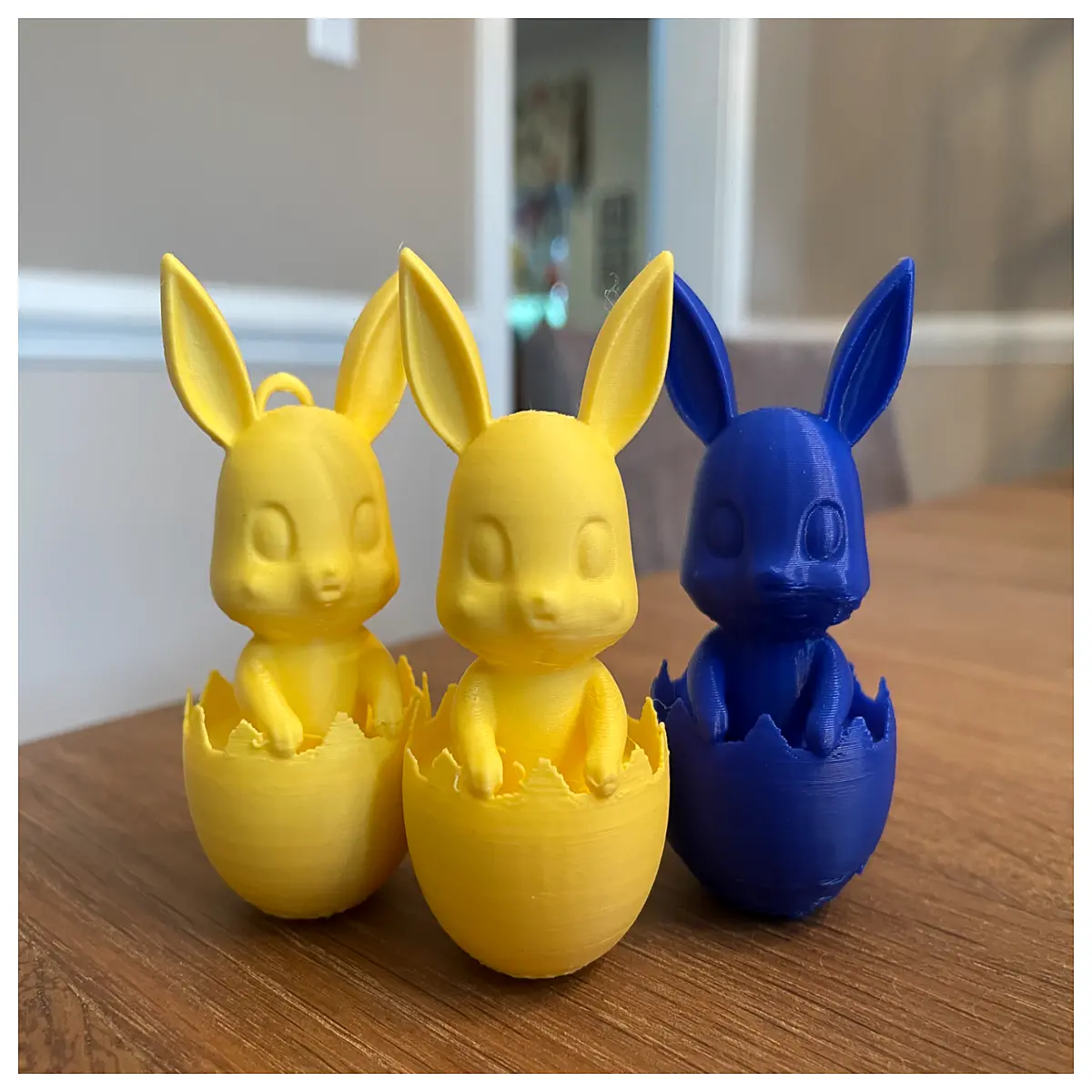 Cute Easter Bunny Hatching Keychain Kids Ornament Creative Gift Baby Birthday Present Easter Decoration