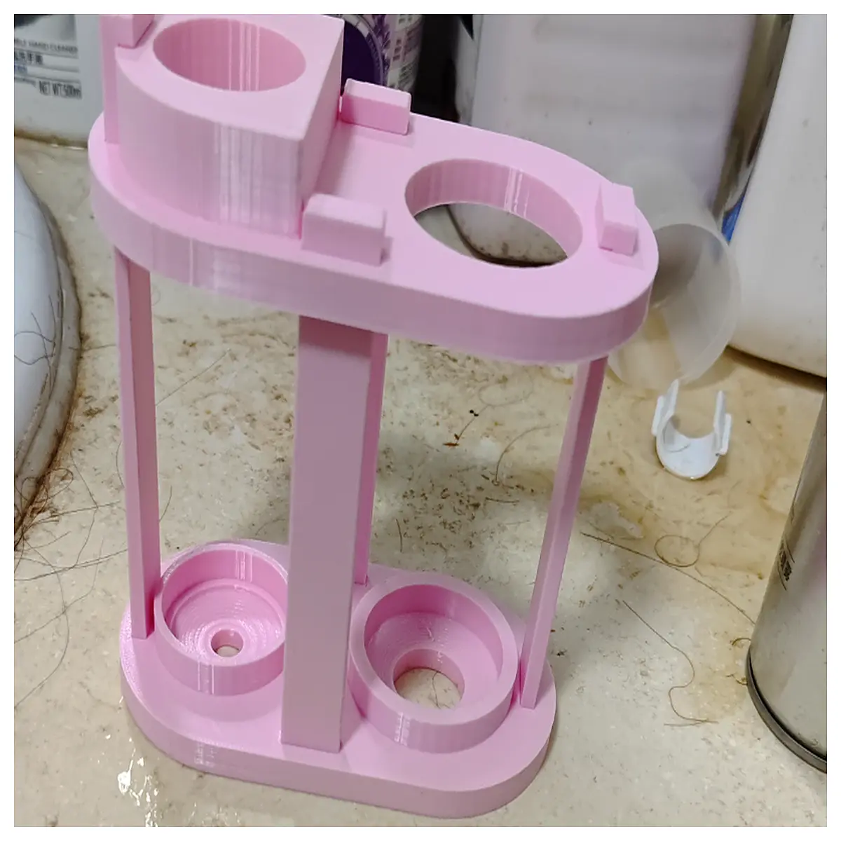 Toothbrush Paste Dispenser Holder Bathroom Shelf Toothpaste Tube Holder Cup Kitchen Organizer Oral Hygiene Accessories