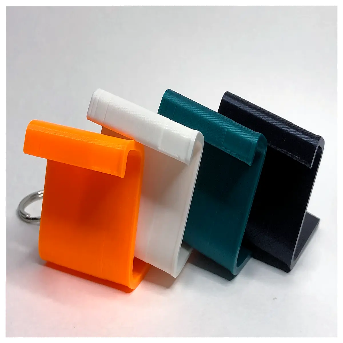 portable phone holder keychain clip for car keys compact selfie stick mount universal smartphone grip lanyard
