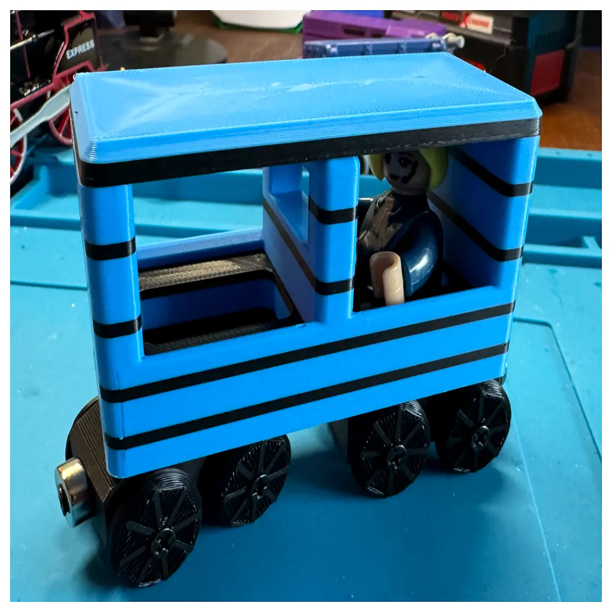 Wooden Train Car Model Simulation Train Toy Parts Railway Model Assembly Accessories Train Car Components