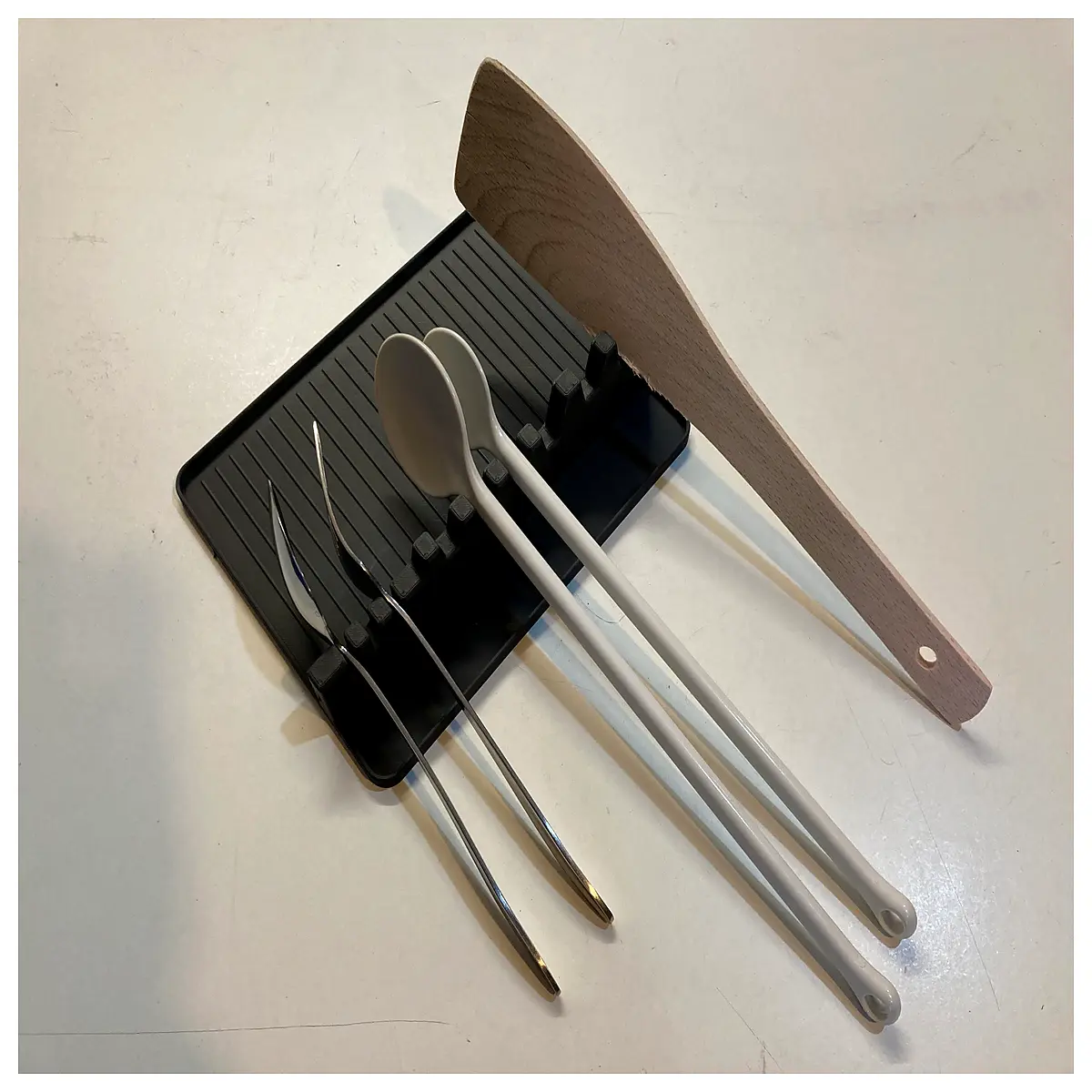 Soup Ladle Rack XL Draining Rack Kitchen Shelf Organizer Soup Ladle Holder Drip Drying Kitchen Accessories