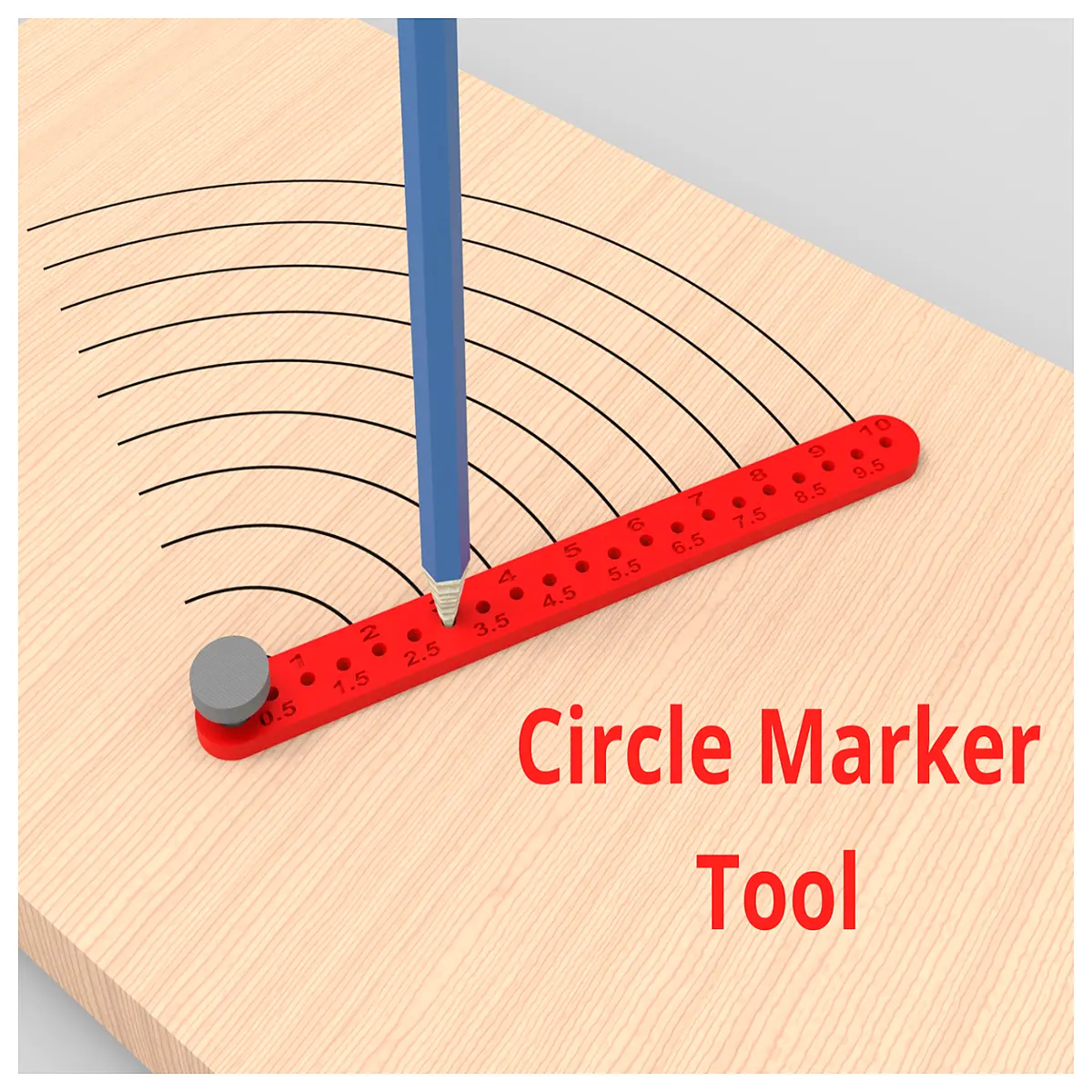 Round Marker Pen Round Marking Tool Drawing Tool Sketching Art Supplies Marking Circle Tool Creative Design