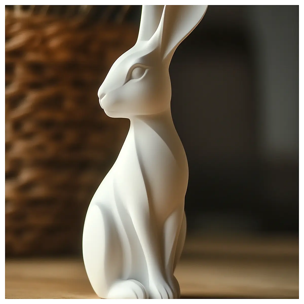 Easter Rabbit Statue Festive Decoration Creative Ornament Easter Gift Cute Decor