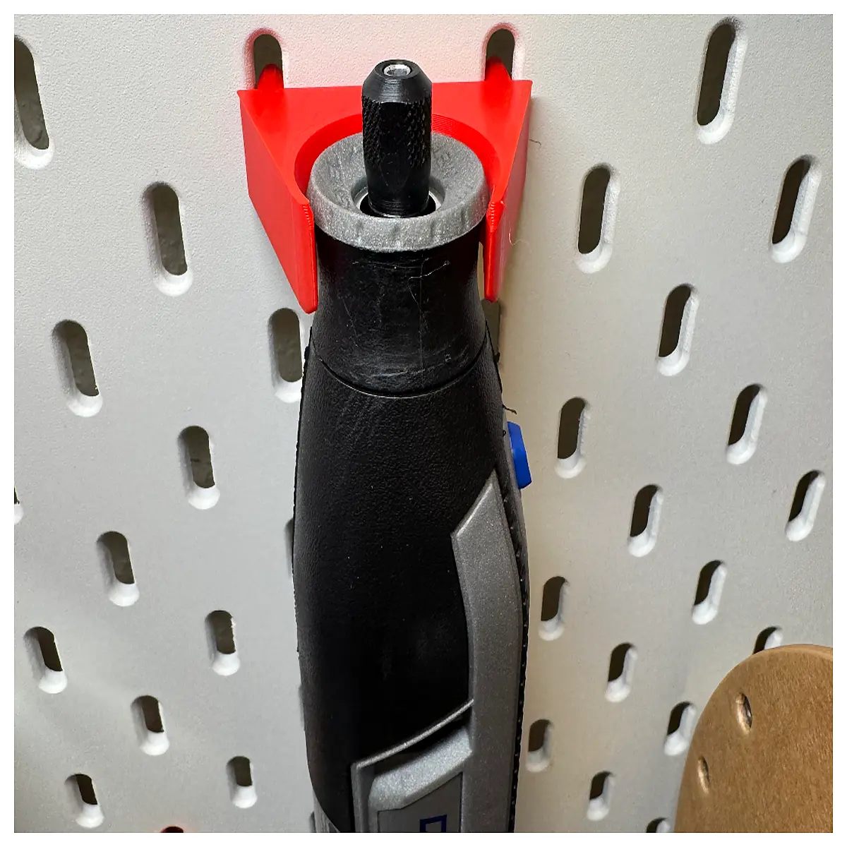 dremel lite wall mount organizer for skadis pegboard rotary tool storage rack workshop power tool holder