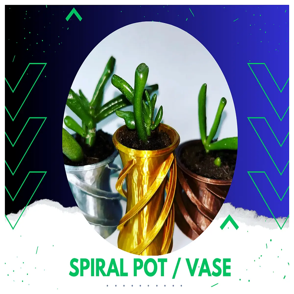 Spiral Flower Pot Vase Creative Home Decor Garden Planter Support Succulent Plant Holder Design Enhance Space Aesthetics