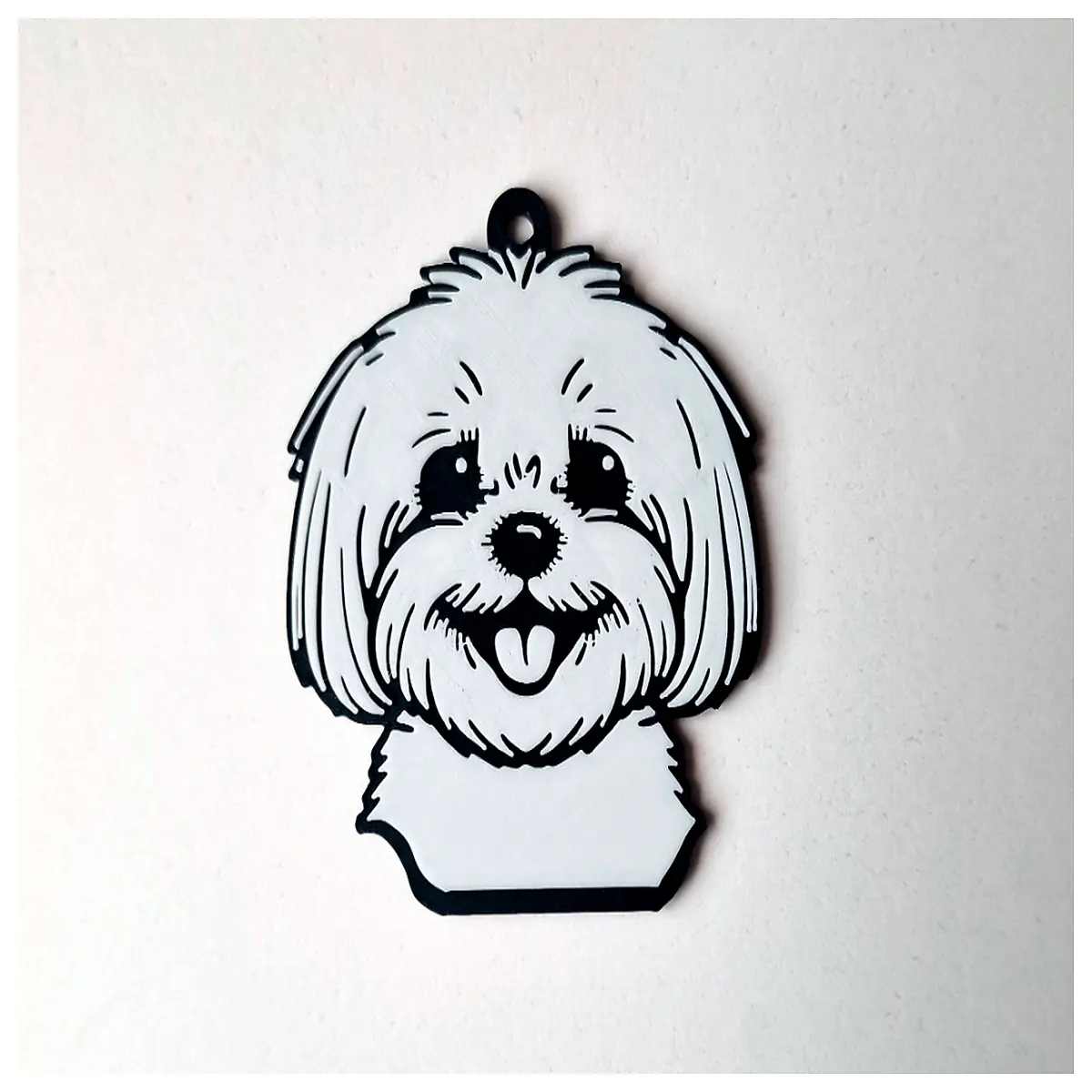 cute fluffy bichon frise dog keychain for women girls soft plush pet accessory funny animal charm bag pendant birthday dog lovers