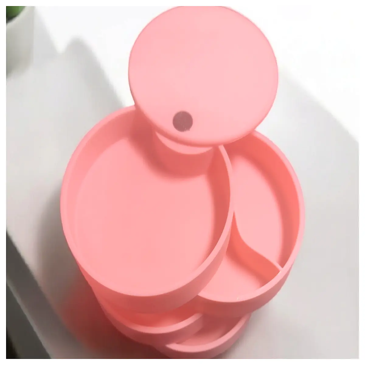 Jewelry Box Rotating Display Stand Gift Box Wedding Decor Jewelry Showcase Ideal Gift Creative Box