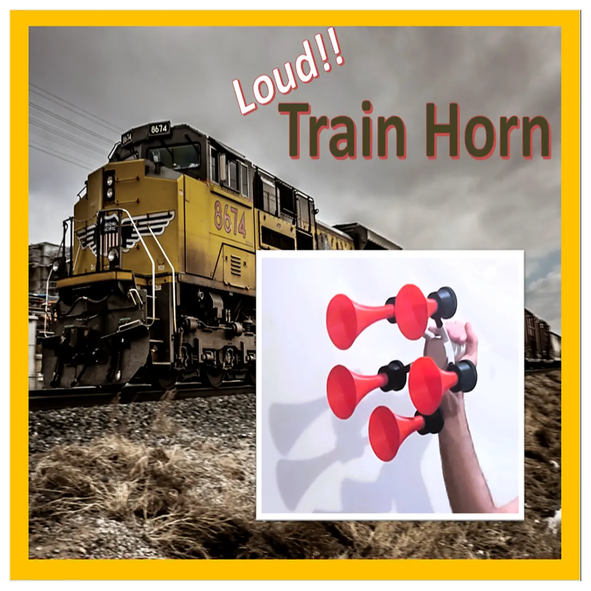 loud train horn sound effect for videos realistic steam locomotive whistle noise freight train bell and air horn audio clip