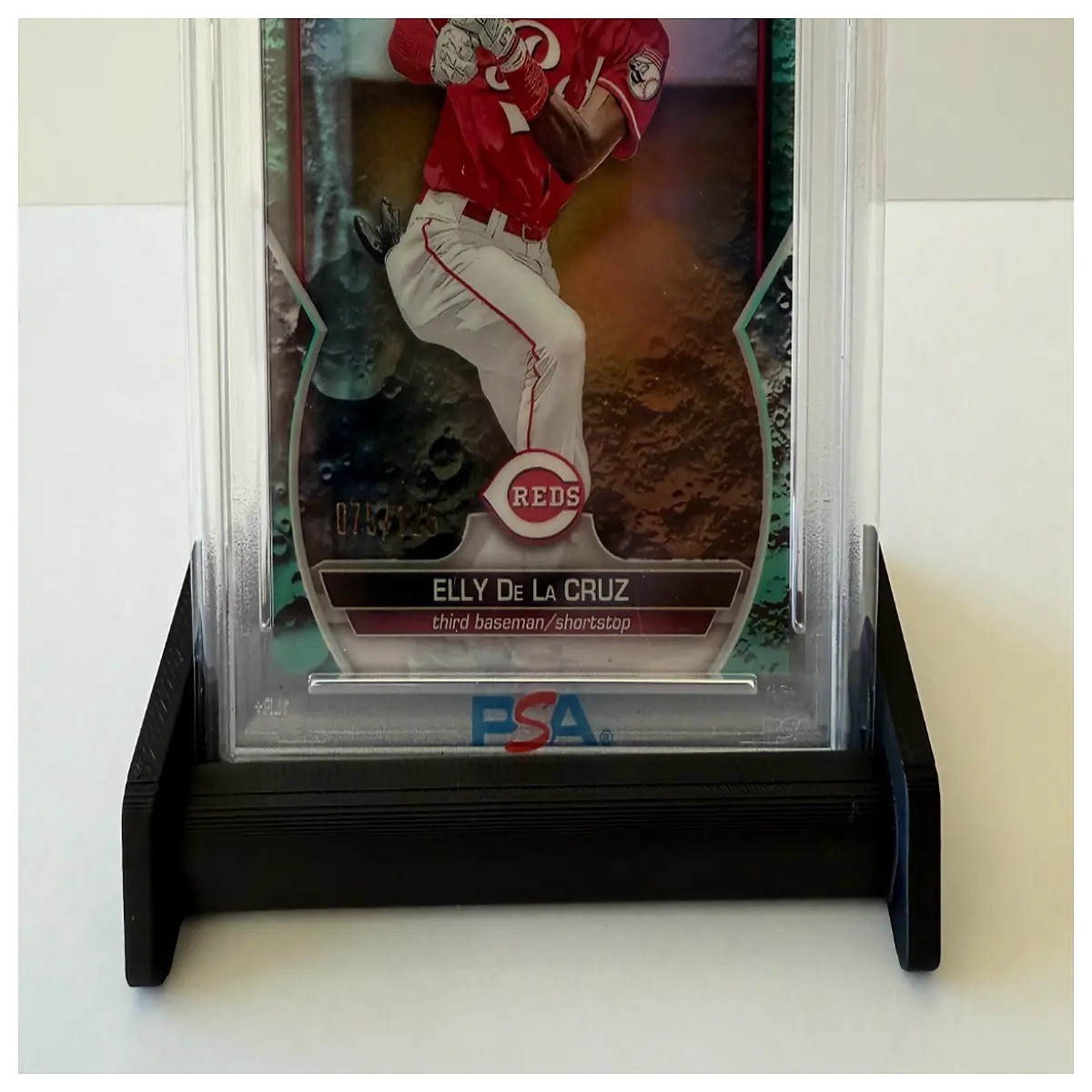 psa graded card v1 acrylic holder for 10 point slab protective case collector shelf organizer