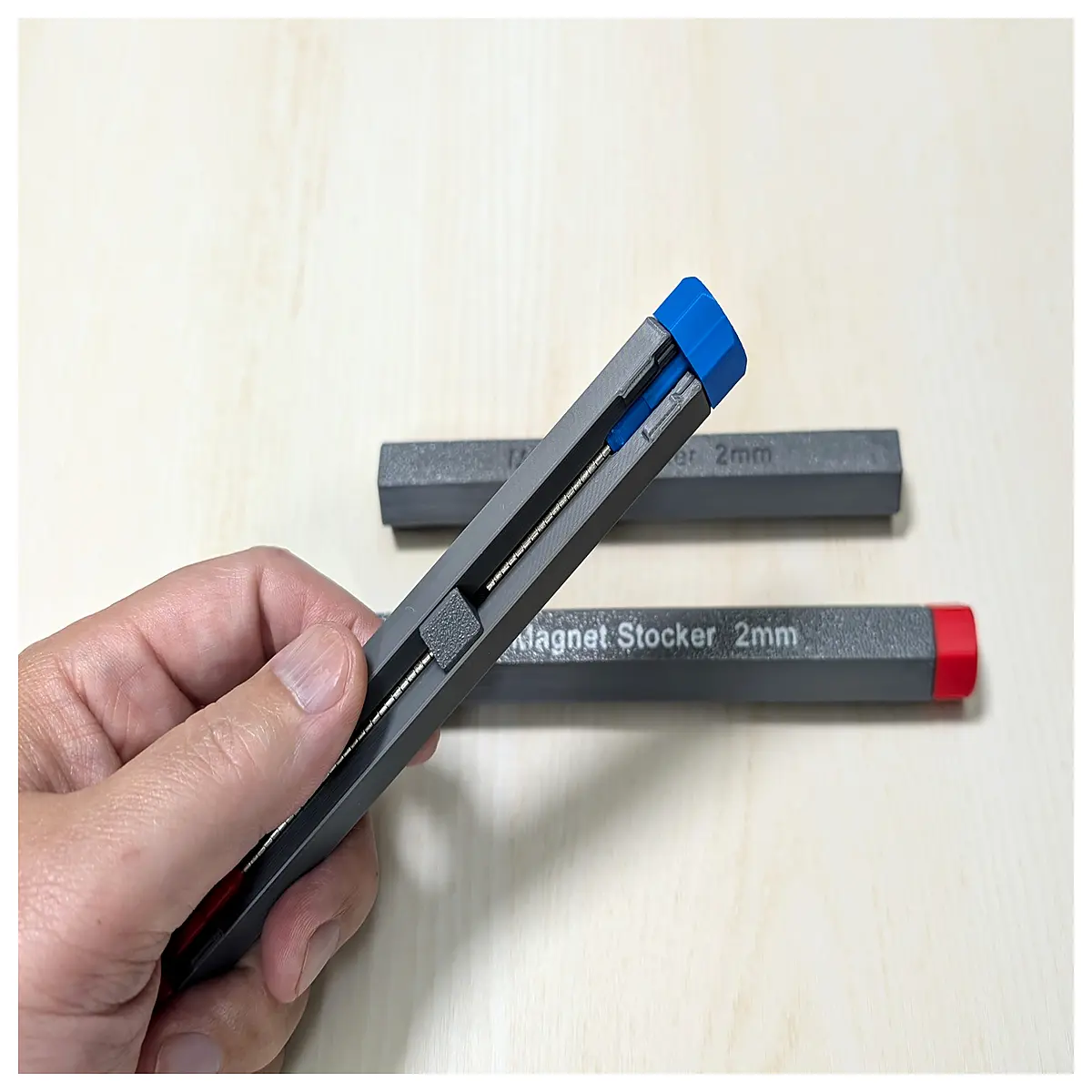 magnetic desk organizer for pens clips keys metal storage box with magnet base office supplies holder