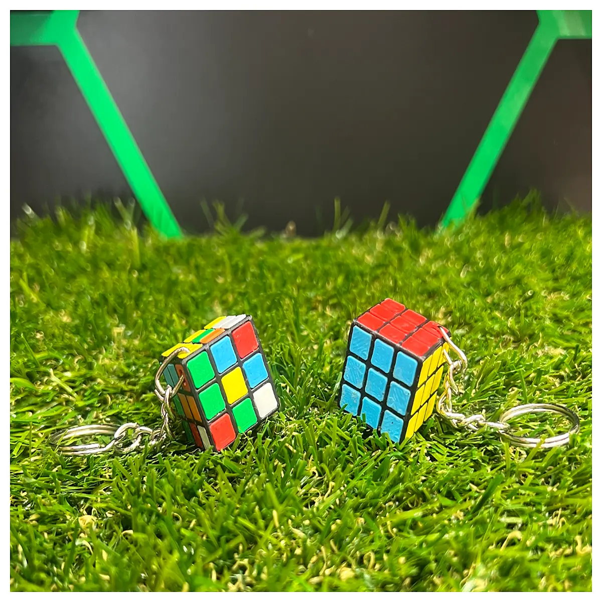 Keychain 3x3 Cube Accessory Keyring Charm Fun Gift Key Chain Decoration Magnetic Cube Parts