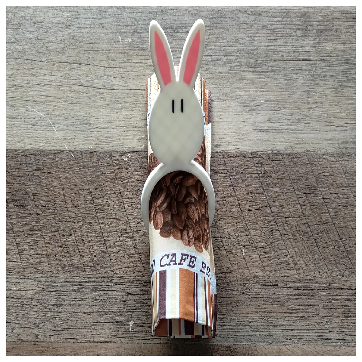 easter bunny napkin rings simple minimalist ceramic rabbit table decor spring holiday party favors